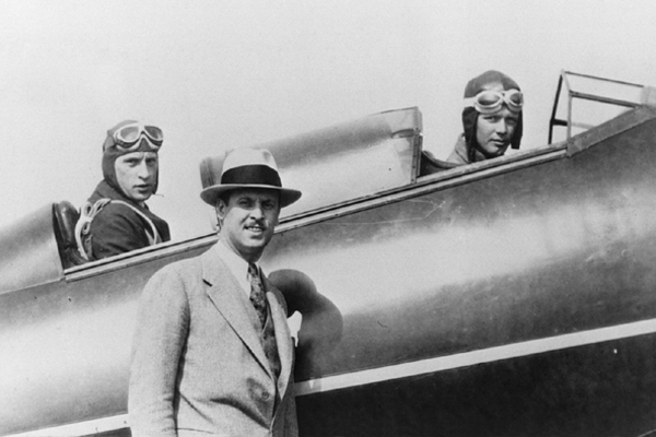 Space History Photo: Weick, Lindbergh and Hamilton